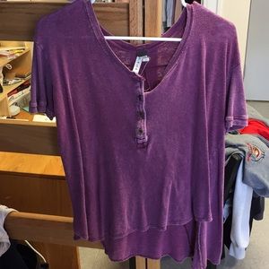 purple free people top